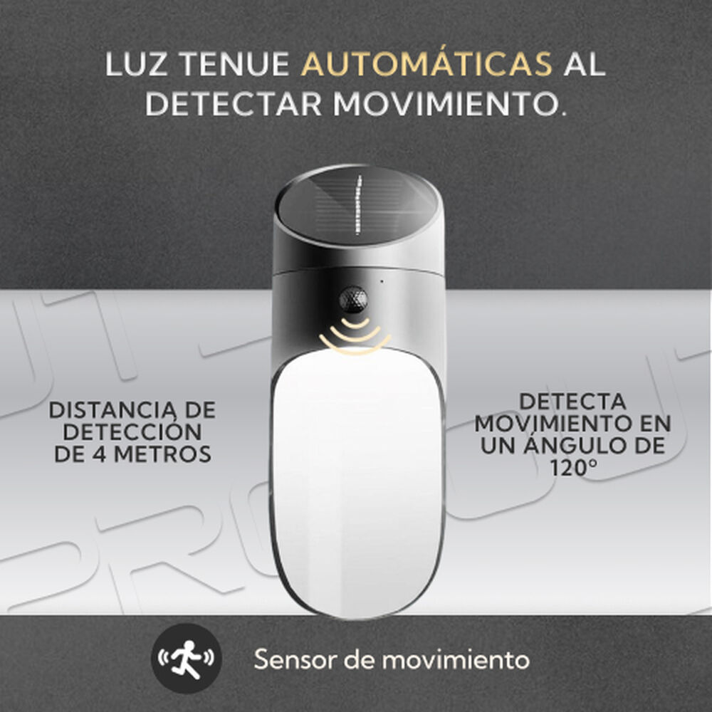 Aplique Led Solar Para Exterior image number 2.0