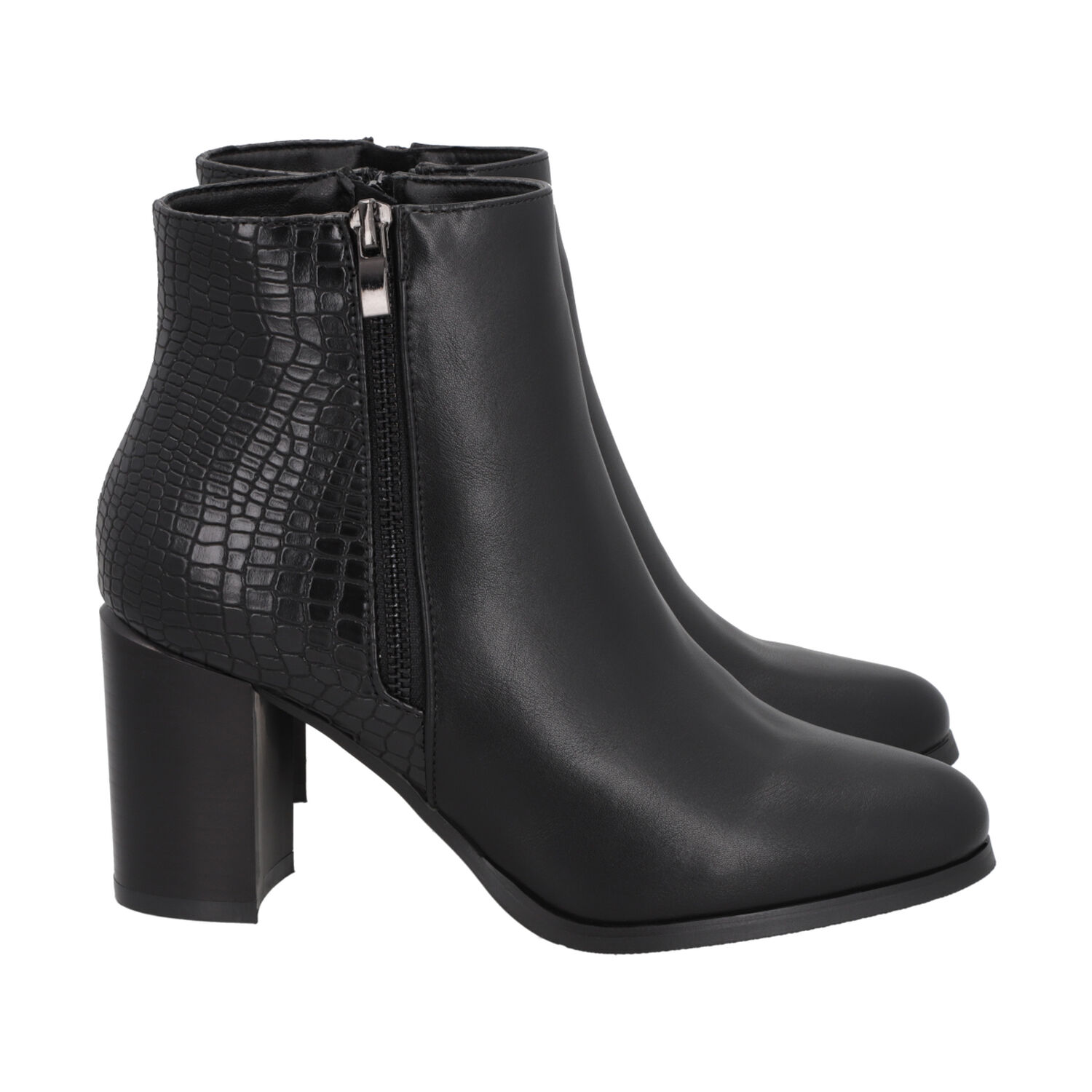 Botin Mujer Negro Taco Alto Lux 39 Police image number 2.0