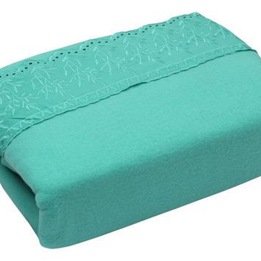 Sabana Andes Polar Broderie Turquesa 2 Plazas image number 1.0