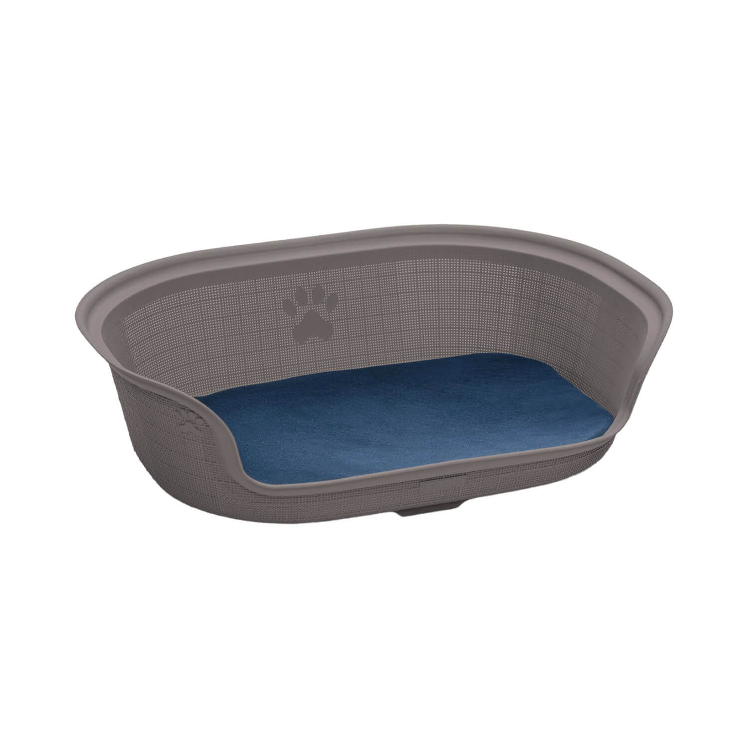 Cama De Mascota Plastico Con Cojin Caf&eacute; 77x54x23 Cm Rimax image number 0.0