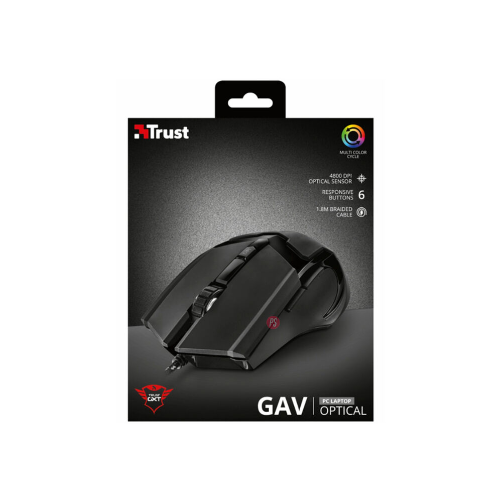 Mouse Gamer Iluminaci&oacute;n Rgb Gxt 101 Gav - Ps image number 4.0