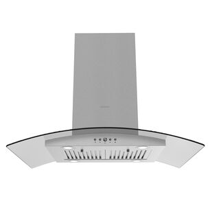 Campana Isla Gr&ouml;ner Inox Glass T90