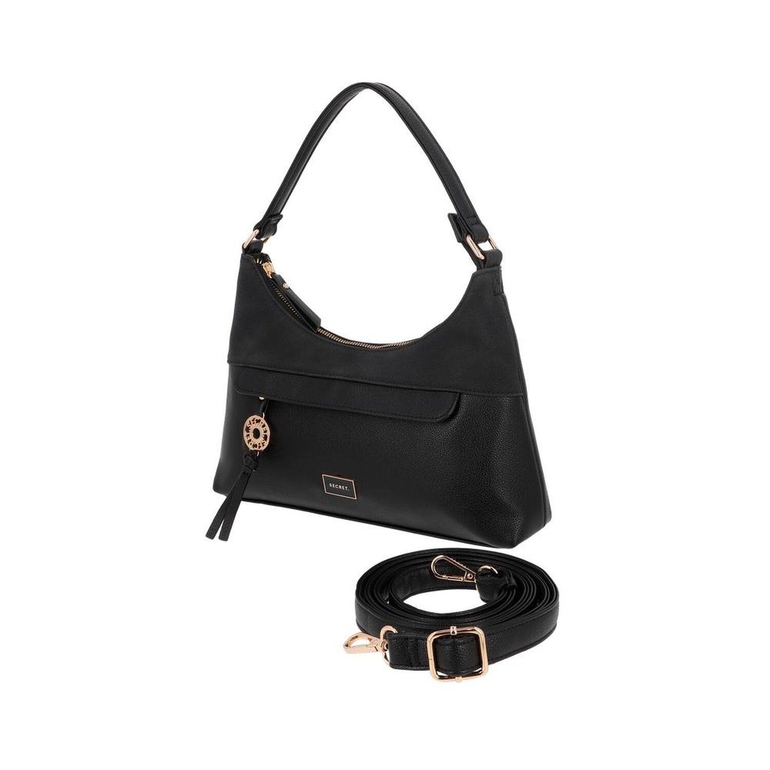 Bandolera Secret Laurens St6 M Negro image number 5.0