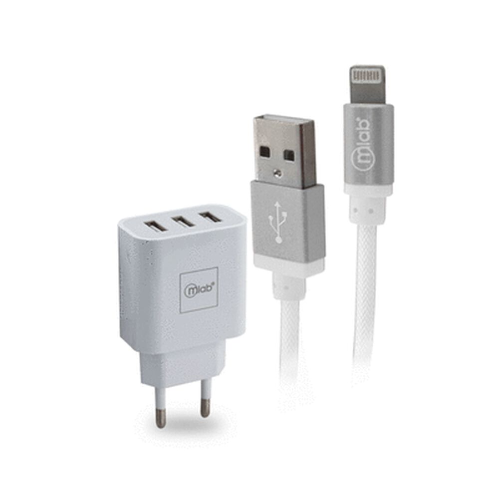 Kit Accs 2 En 1 Cable App + 220v 3 Usb image number 0.0