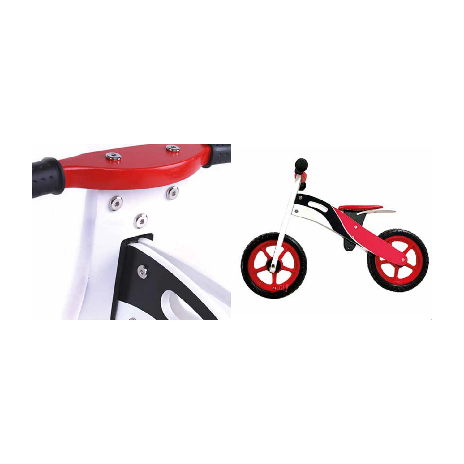 Bicicleta Aprendizaje Infantil De Madera - Ps image number 1.0