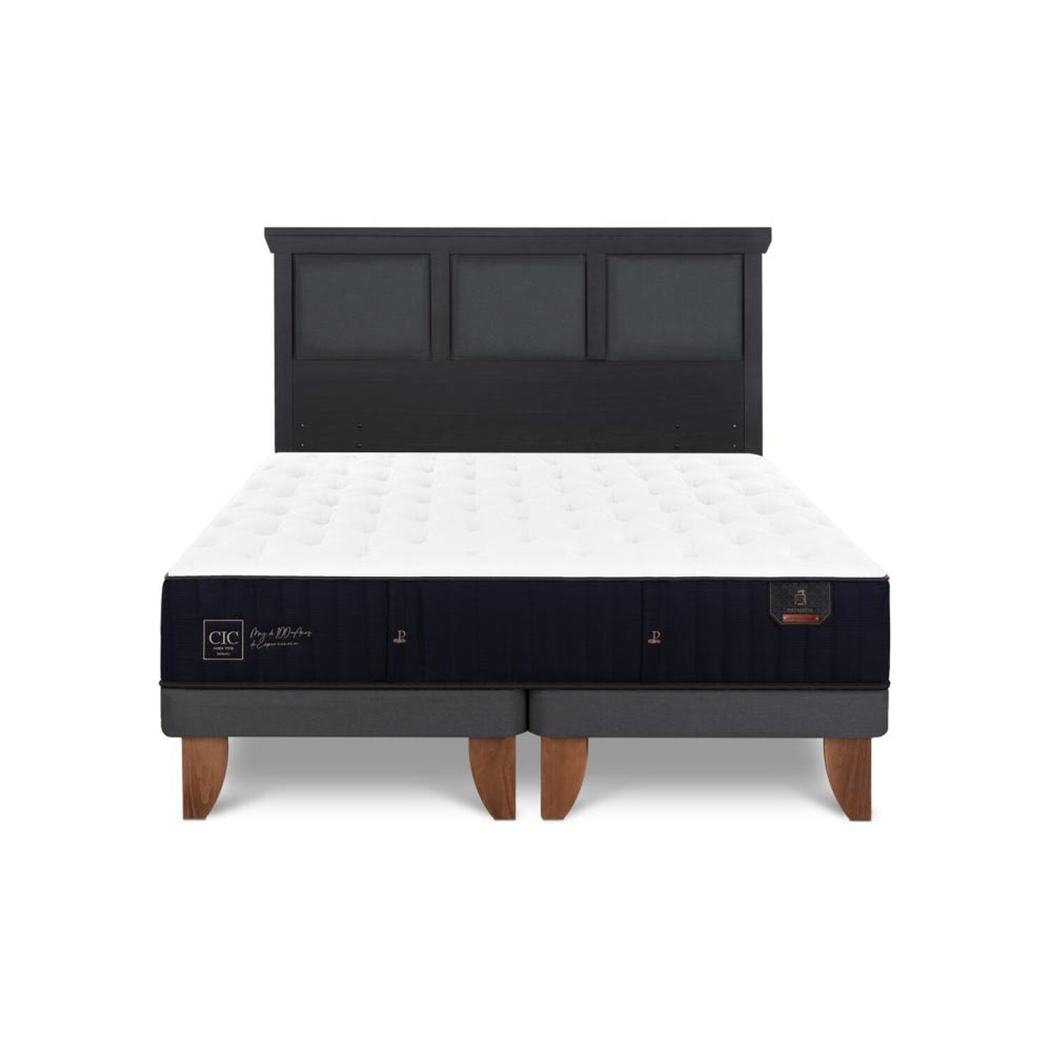 Cama Europea Cic Linea Premium / King / Base Dividida + Respaldo image number 0.0