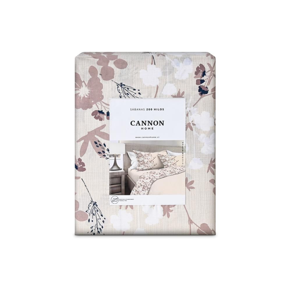 Juego De Sábanas Cannon Hibiscus / 1.5 Plazas / 200 Hilos image number 3.0