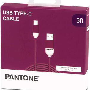 Cable Tipo-c Acordonado 1m Pantone Multiplataformas Morado