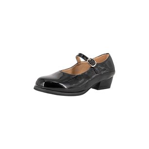 Zapato Infantil Cueca Negro Charol Alquimia