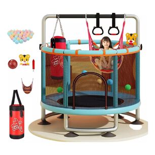 Trampol&iacute;n Para Ni&ntilde;os Y Adultos Con Red De Seguridad Gimnasia