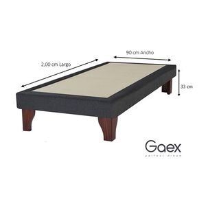 Base 1 Plaza 2,00 Con Respaldo Berna Bajo