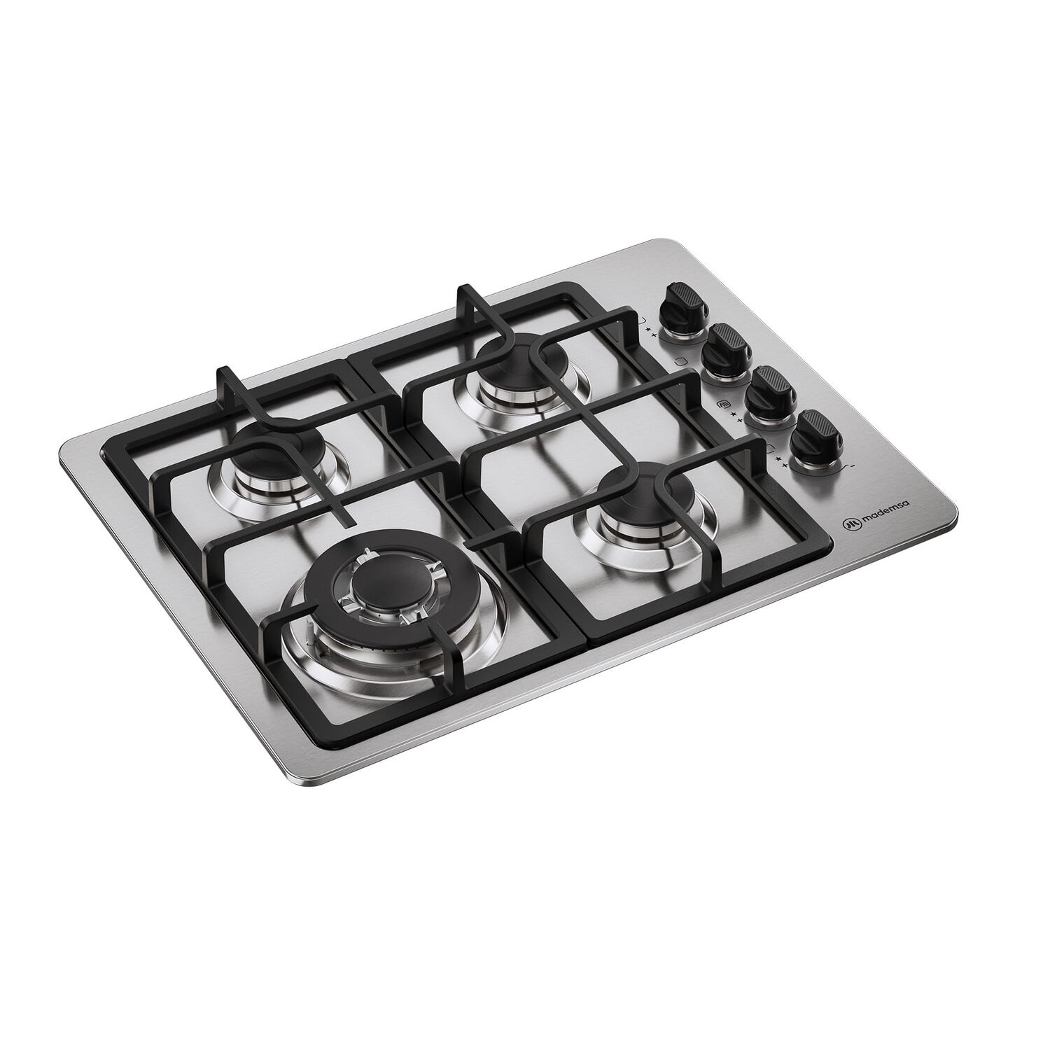Encimera A Gas 4 Platos Triple Llama Y Parrilla Hierro Fundido Km4tx image number 3.0