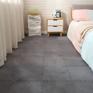 Pack 6 Alfombra Bloque Felpa Living Dormitorio Invierno Home