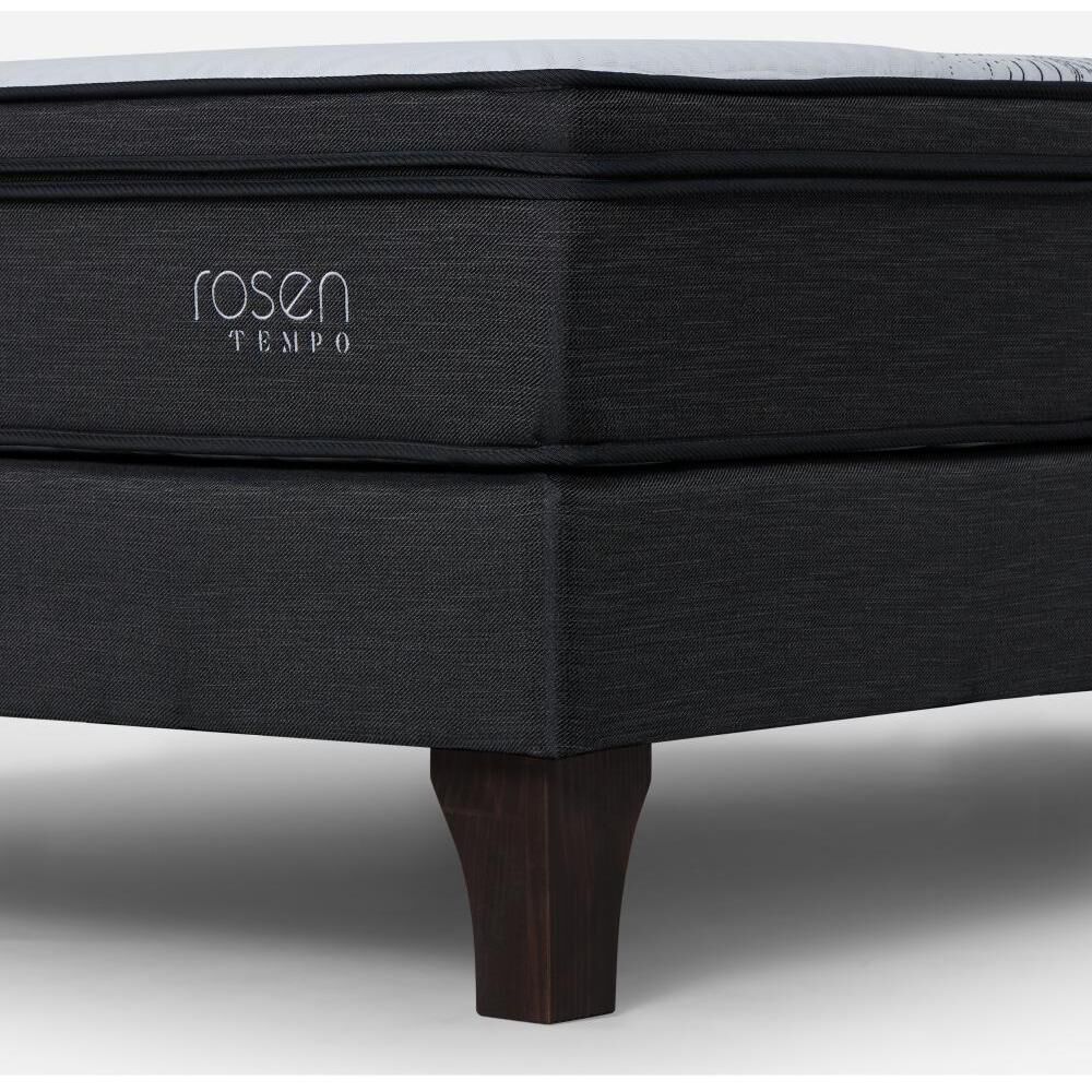 Cama Europea Rosen Tempo / 1.5 Plazas / Base Normal + Set De Maderas image number 5.0