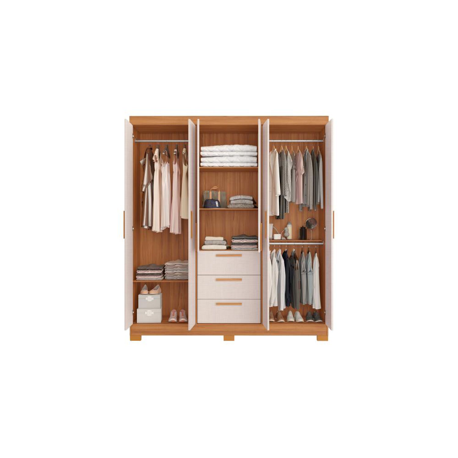 Cl&oacute;set Casaideal Francesco / 6 Puertas / 3 Cajones image number 4.0