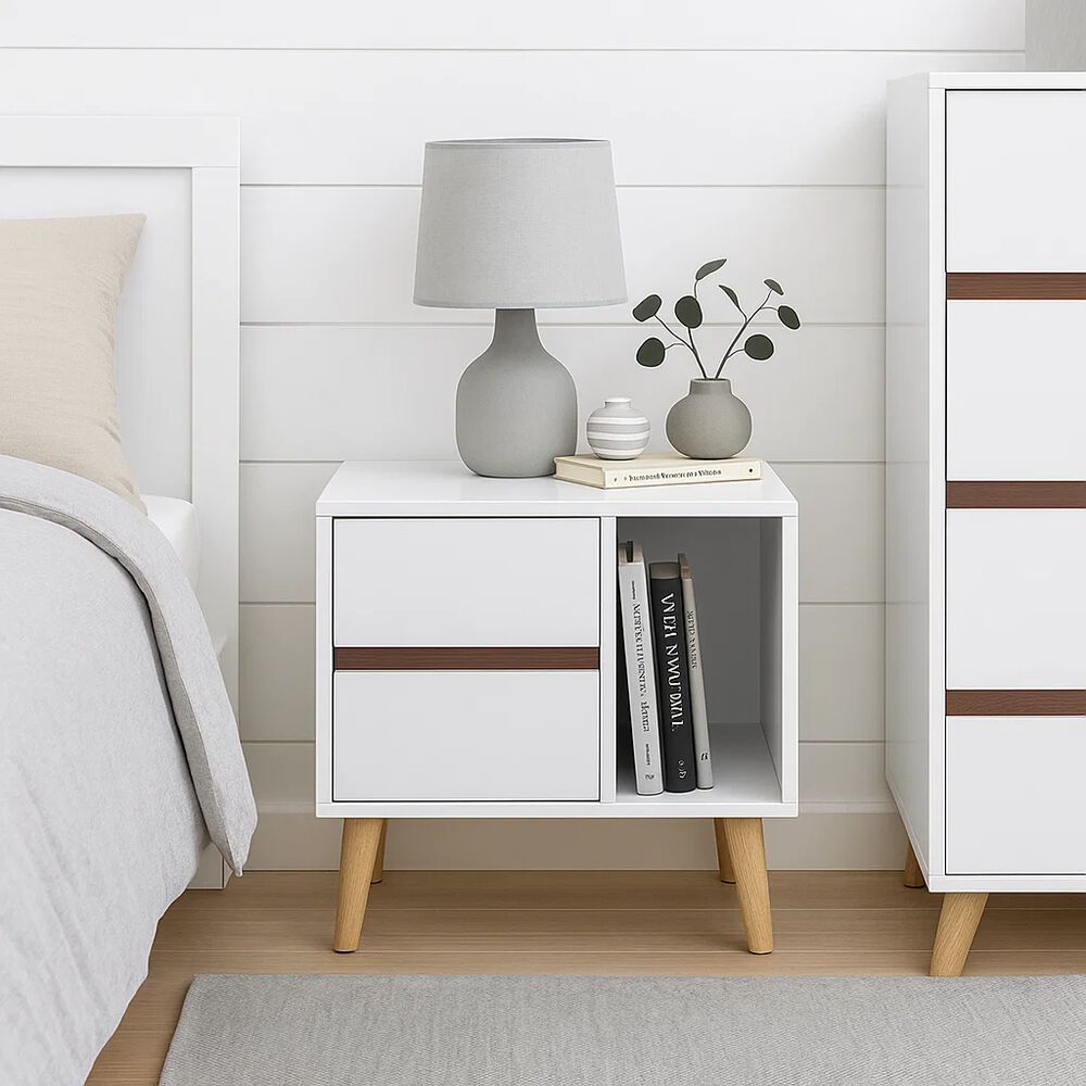 Pack De 2 Veladores Nordic Elegance Blanco image number 2.0