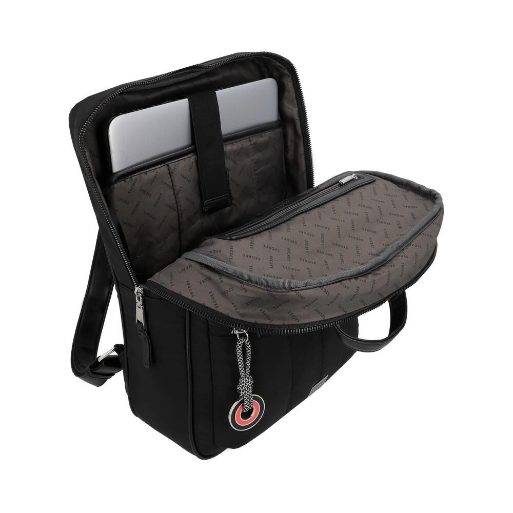 Mochila Notebook Secret Pipa Sc6 Negro 15" image number 3.0