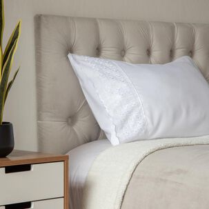 Frazada Sherpa Casaideal Liso / 1.5 Plazas