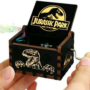 Caja Musical Negra Jurassic Park