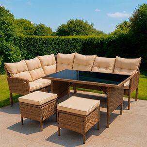 Juego De Comedor Terraza 7 Personas Capri Café Juego De Comedor Terraza 7 Personas Capri Café