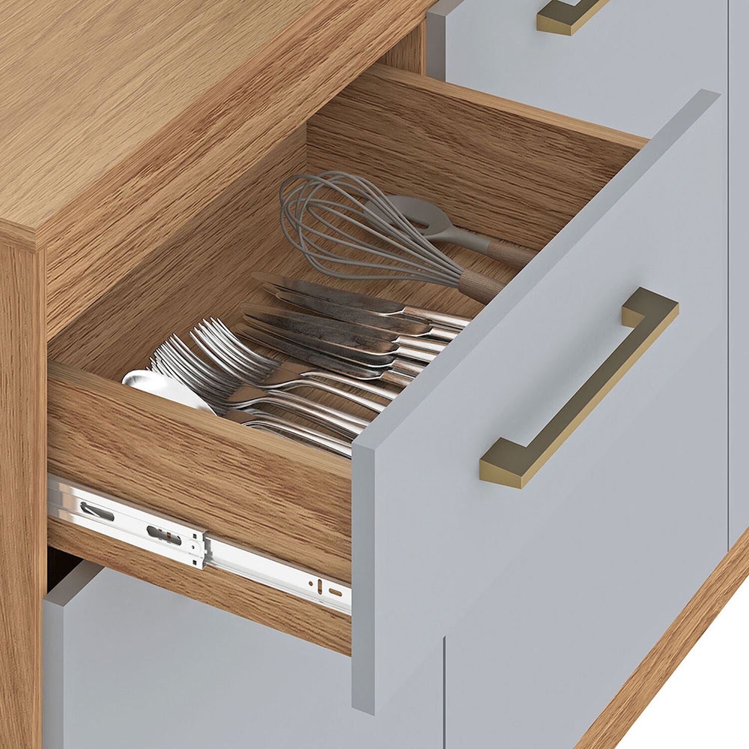 Mueble Base De Cocina Vekkahome Alba image number 3.0