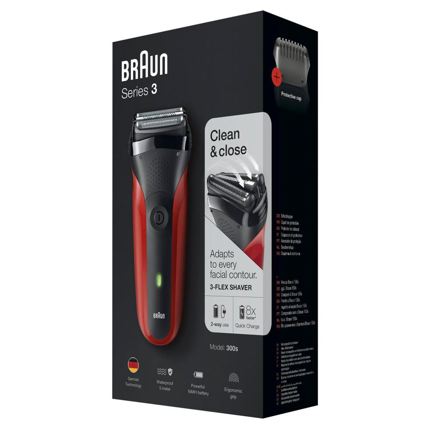 M&aacute;quina De Afeitar Braun Shaver 300-BLK image number 5.0
