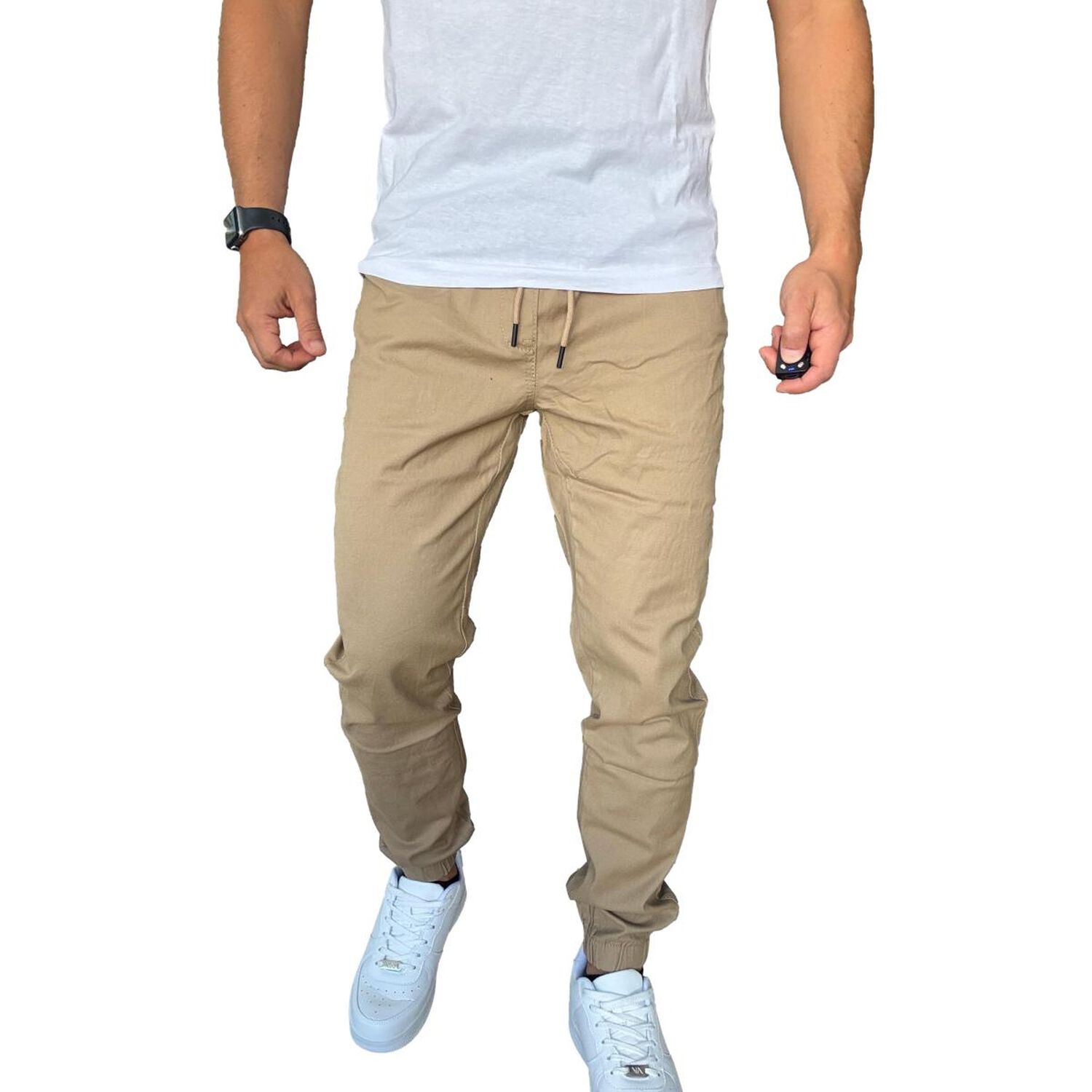 Jogger Mosaico Pantal&oacute;n Slim Fit Elasticado Colores image number 34.0