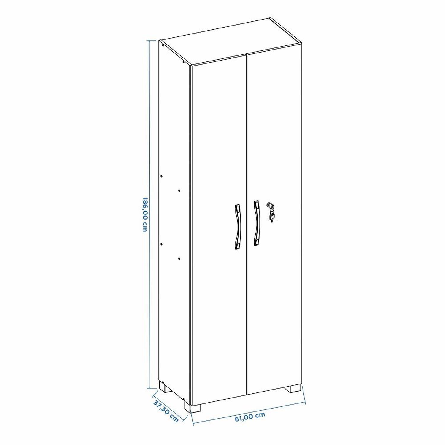 Mueble De Cocina Home Mobili Despensa Bonalde / 2 Puertas image number 5.0