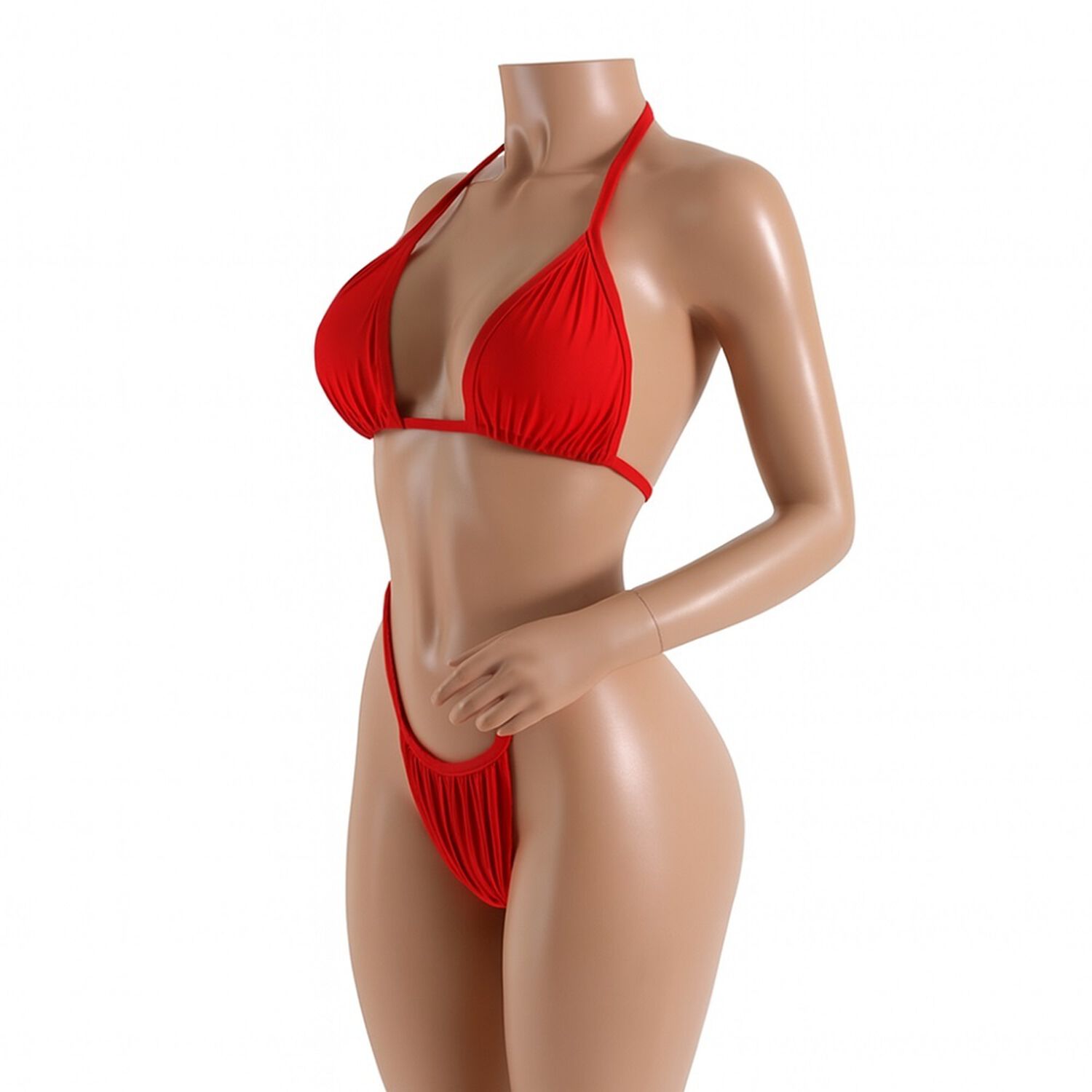 Traje De Ba&ntilde;o Bikinis Con Push-up Triangular Tiro Alto Mujer image number 0.0