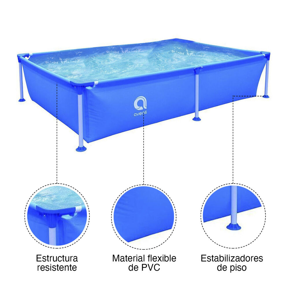 Piscina Estructural 1125 L 42x127x188 Cm Celeste image number 3.0