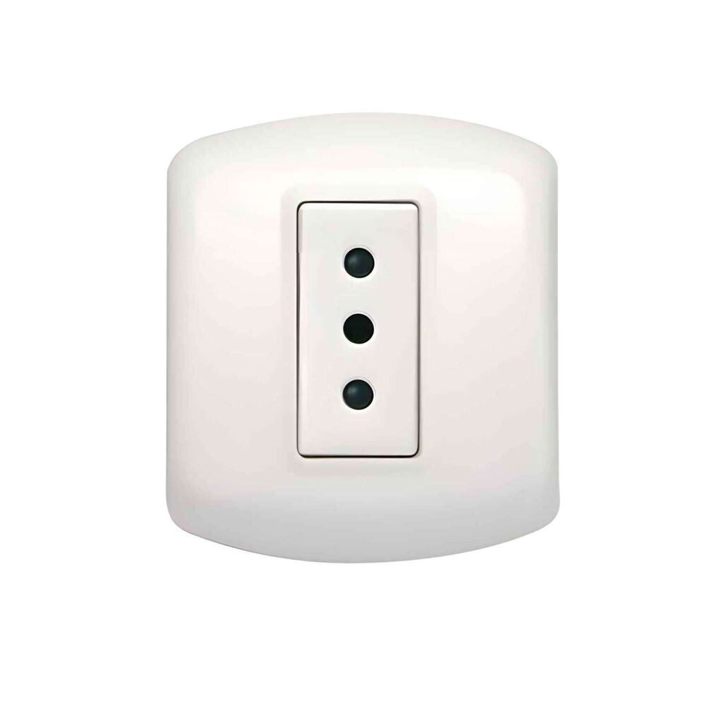 Casquete Sobrepuesto Enchufe 10a Blanco - Bticino image number 0.0