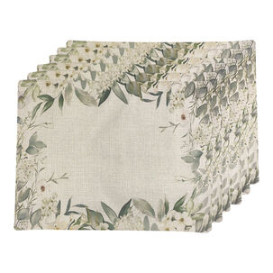 Set De 6 Individuales De Lino 35x45 Cm M26