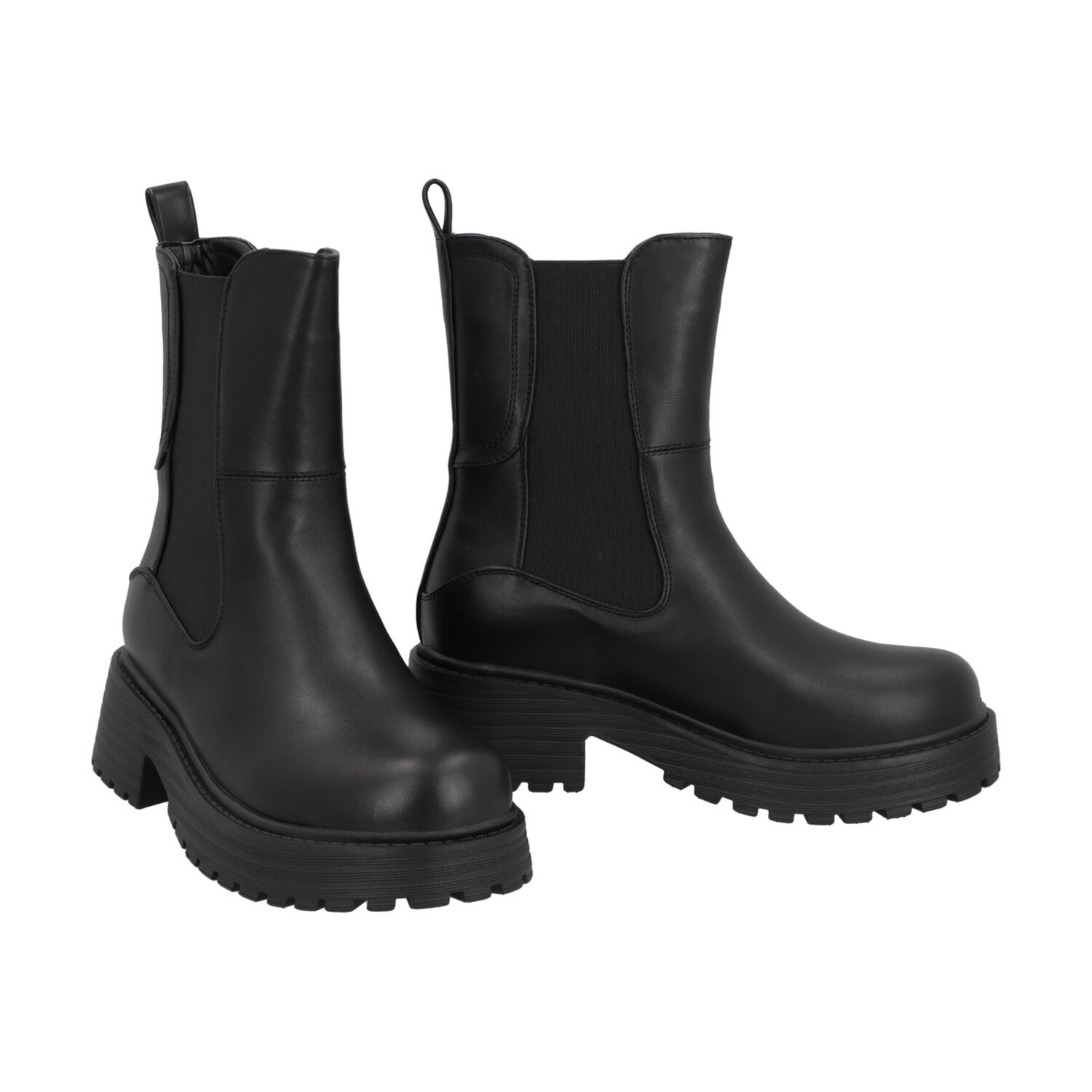 Botin Mujer Negro Plataforma Cora 21 Police image number 1.0