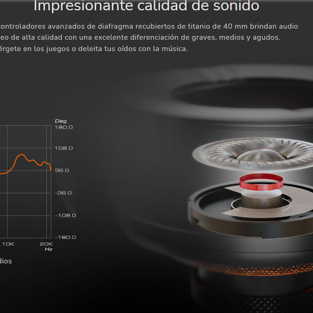 Audifonos Gamer Cougar Immersa Ti Multiplataformas image number 8.0