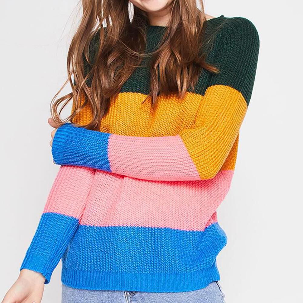 Sweater Bloque Color Mujer Freedom image number 0.0