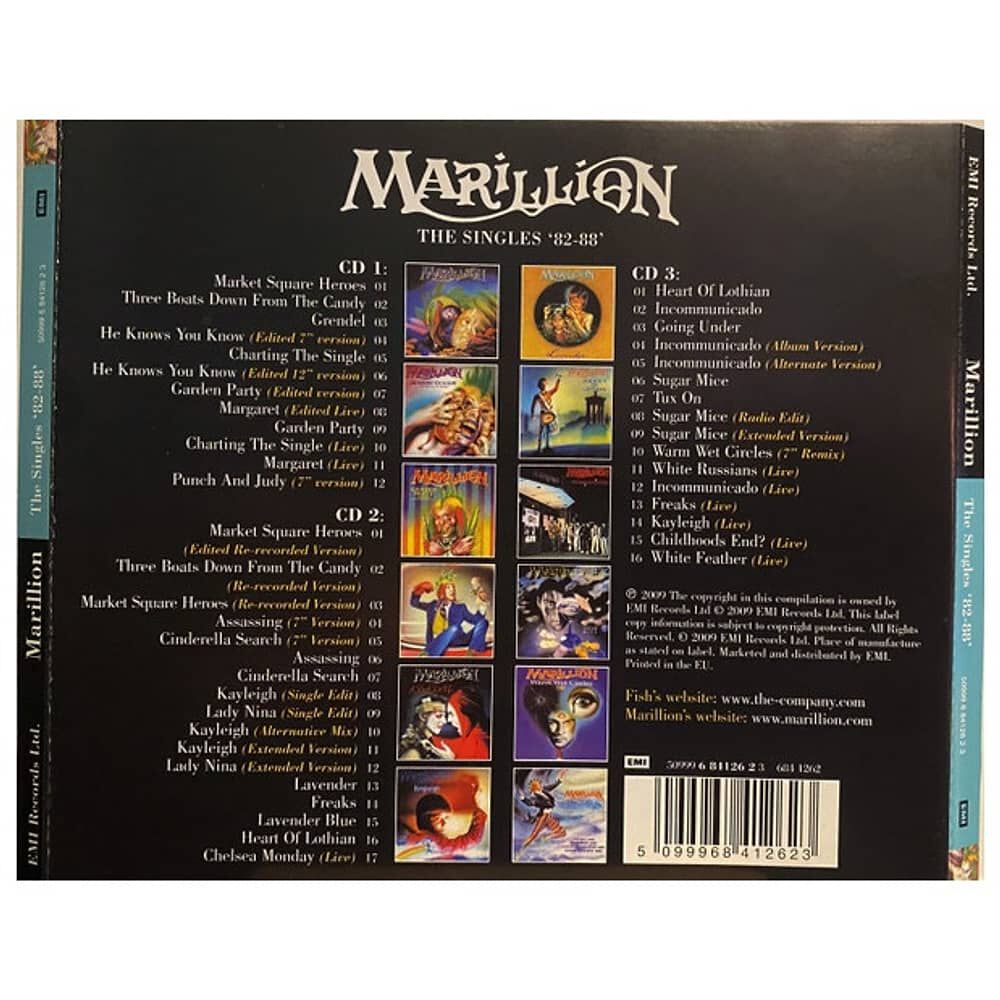 Marillion - The Singles 82-88 (3cd) | Boxset image number 1.0