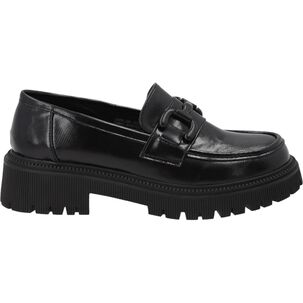 Mocasin Mujer Negro Adela Detogni