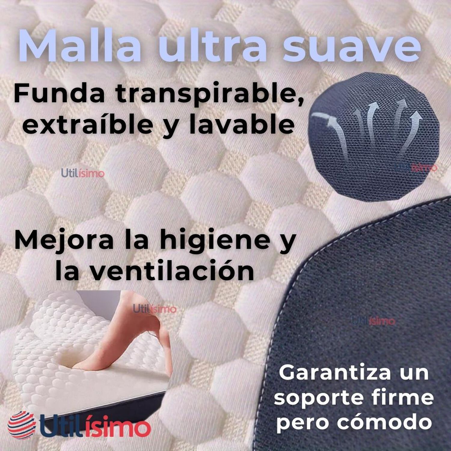 Almohada Ortop&eacute;dica Ergon&oacute;micas Para Cuello Y Cervical image number 4.0