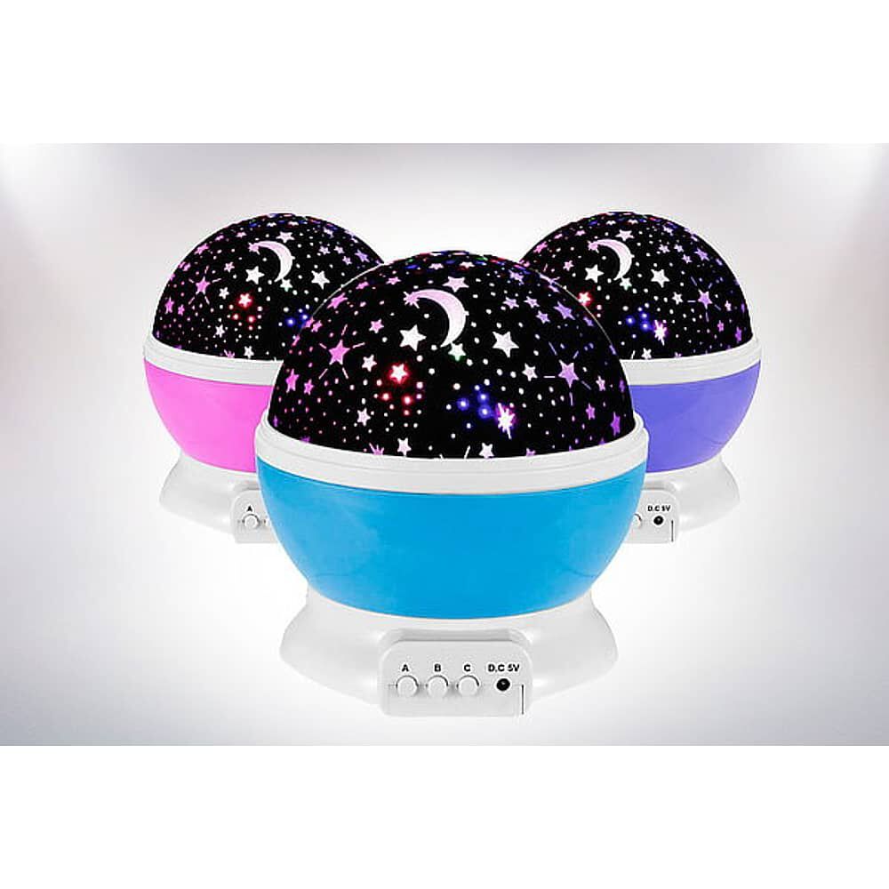 Proyector Espantacuco De Cielo Estrellado Luz Led Color Morado image number 5.0