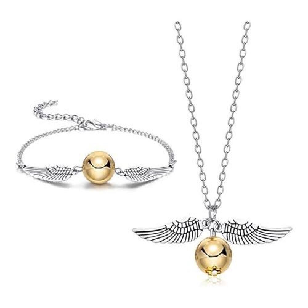 Set Golden Snitch Quidditch Collar + Pulsera Harry Potter image number 6.0