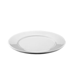 Set De 6 Plato De Policarbonato Blanco 17 Cm