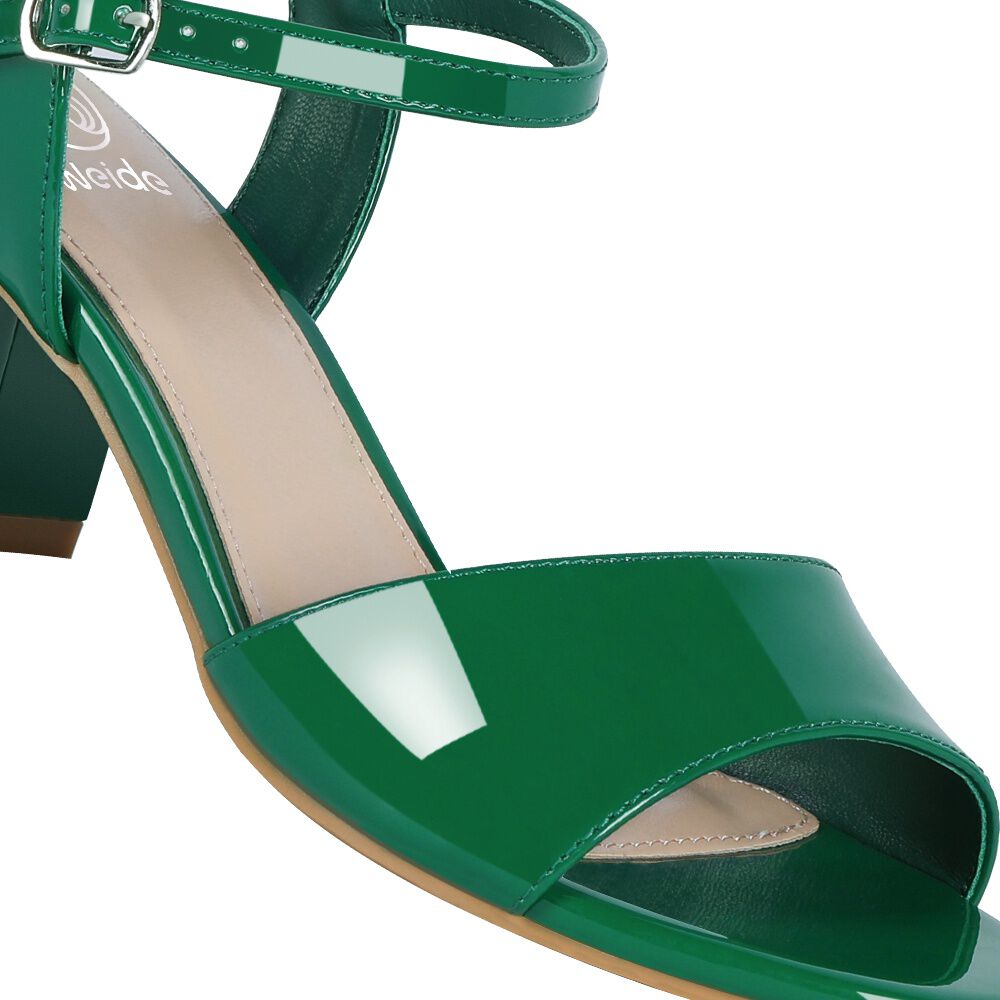 Sandalia Casual Taco Verde Mujer Weide Gh64 image number 6.0