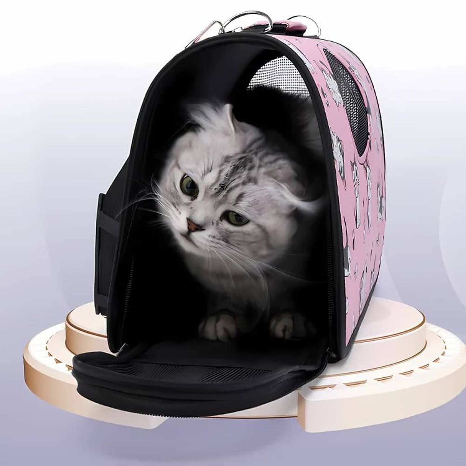 Bolso De Traslado Para Gatos O Perros De Raza Peque&ntilde;a image number 5.0