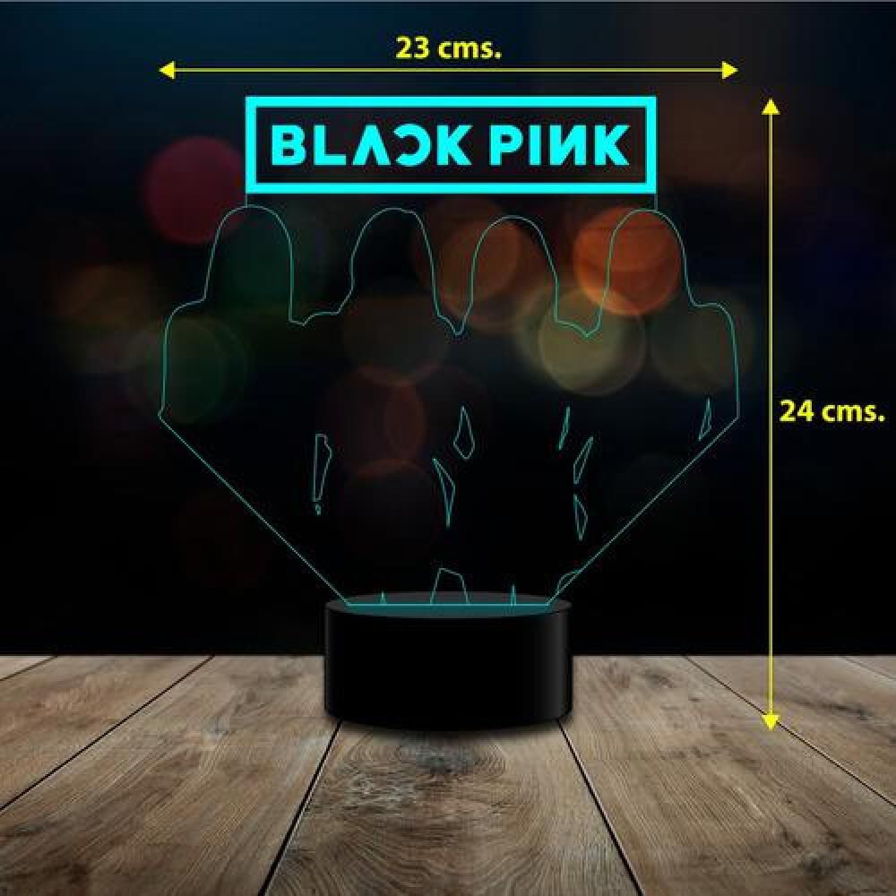 Ilusión 3d Black Pink Control Remoto image number 2.0