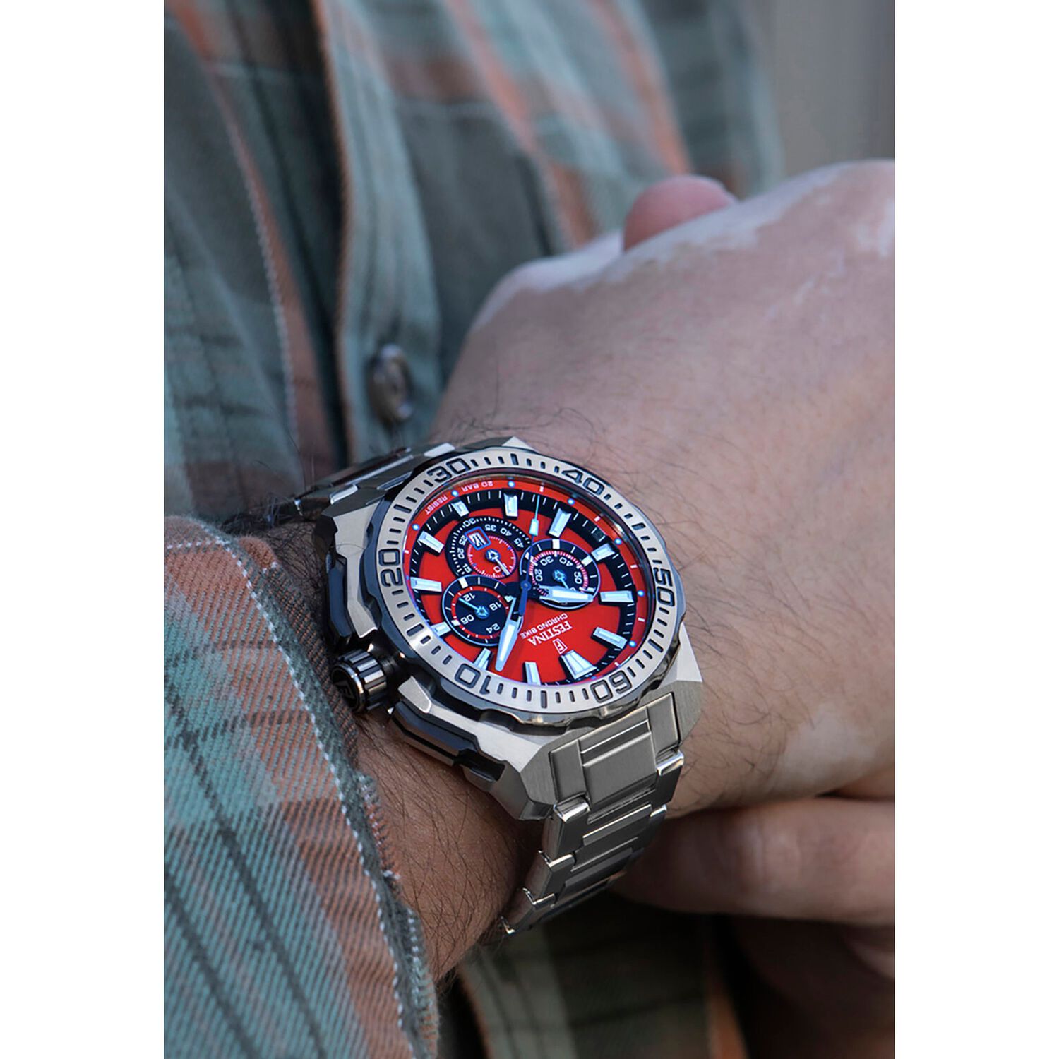 Reloj F20724/5 Festina Rojo Hombre Chrono Bike image number 2.0