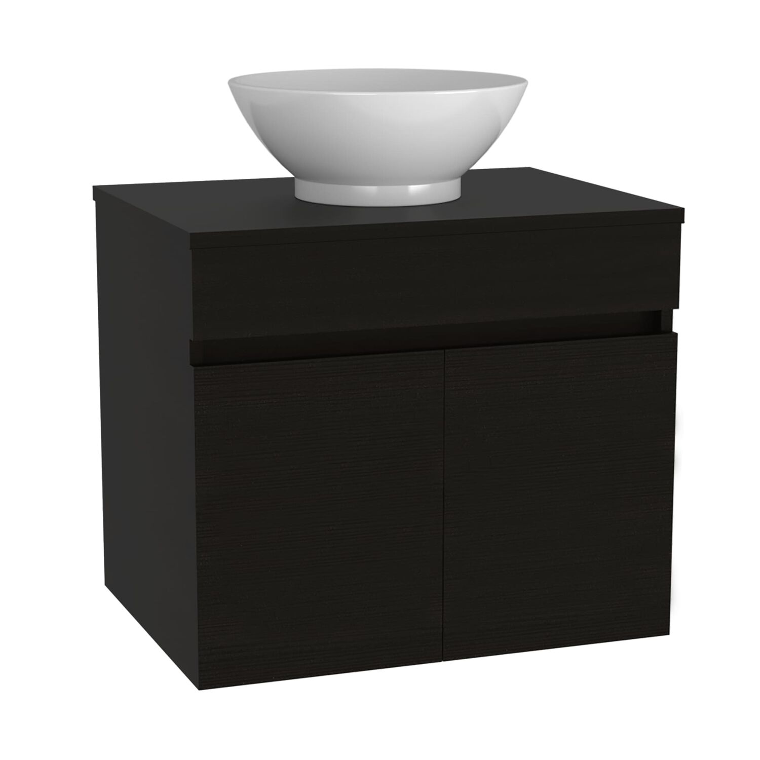 Mueble Vanitorio 2 Puerta Fm-001 Negro image number 0.0