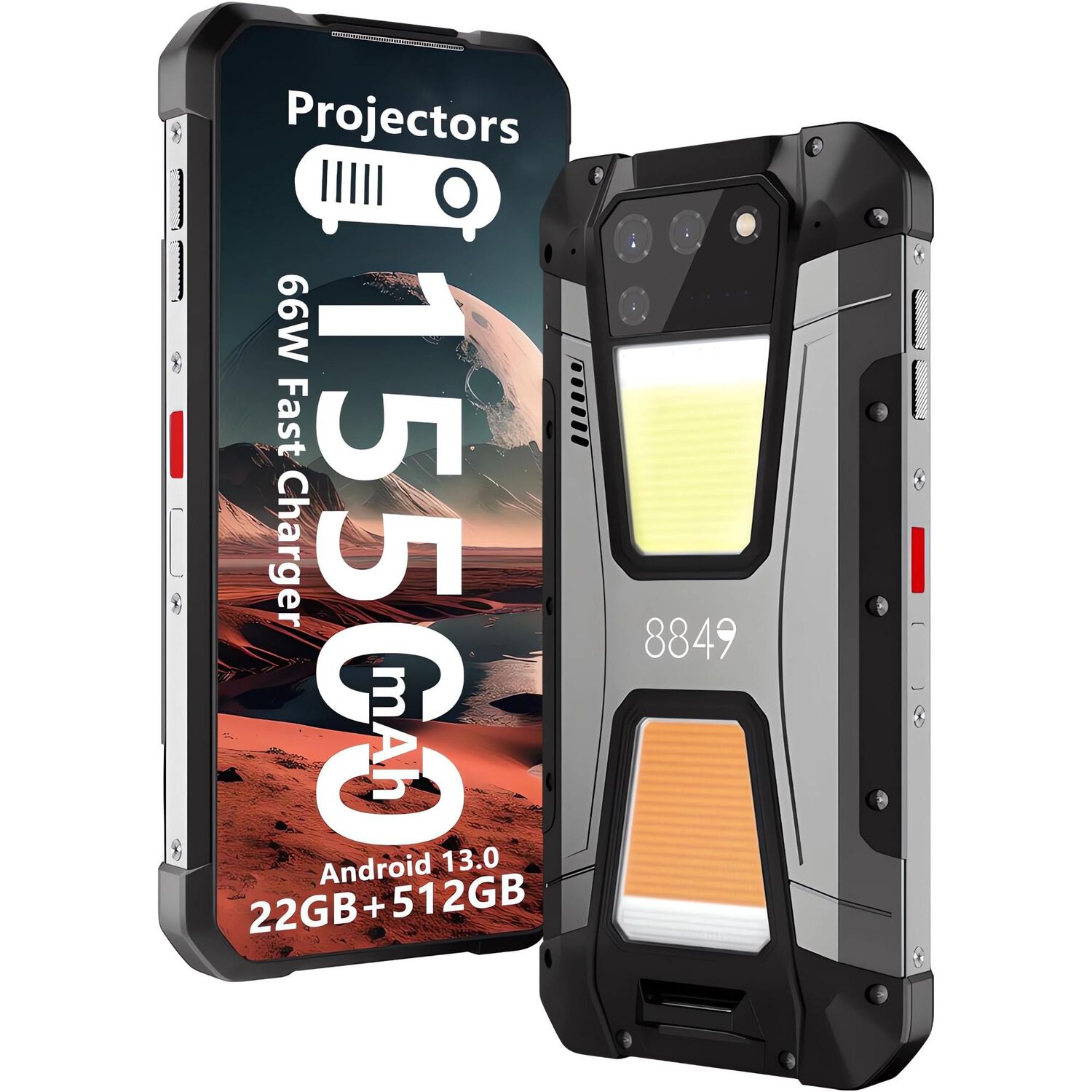 Unihertz 8849 Tank 2 - Celular 4g Con Proyector L&aacute;ser De 80 Pulgadas image number 0.0