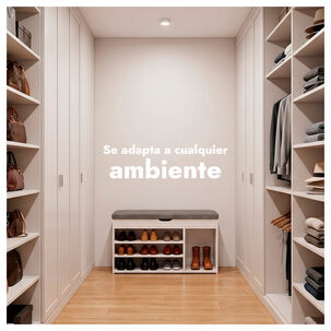 Zapatero Mueble Organizador Con Asiento Banca Y Caj&oacute;n 90cm
