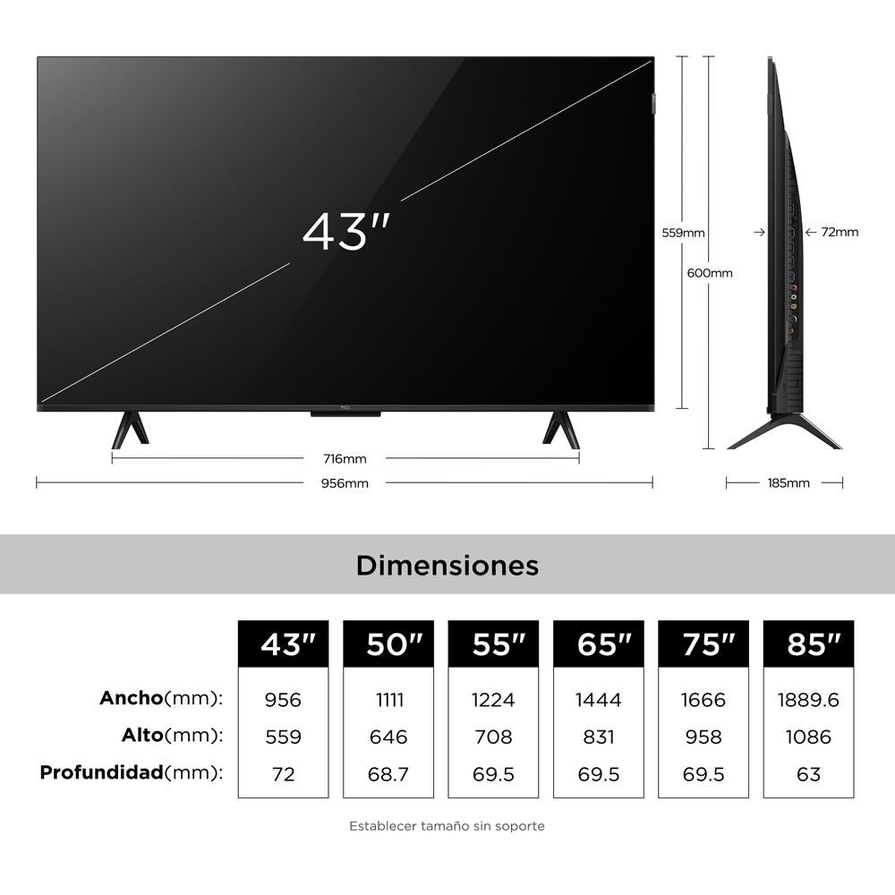 TCL P7L 43", foto 8