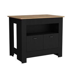 Isla De Cocina 2 Puertas Fm-005n Negro